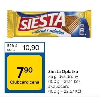 Oplatky Siesta