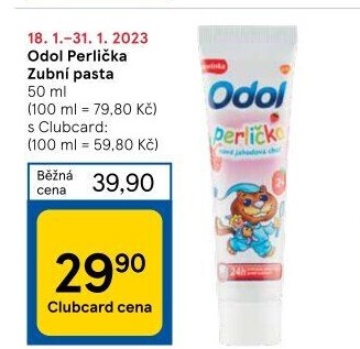 Pasta na zuby dětská Perlička Odol