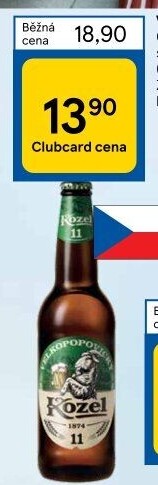 Pivo ležák 11° Velkopopovický Kozel
