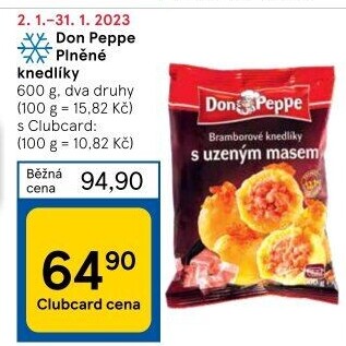Plněné knedlíky mražené Don Peppe