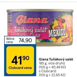 Salát s tuňákem Giana