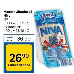 Sýr Niva Jihočeská 50% Madeta