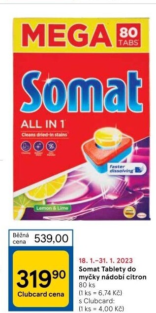 Tablety do myčky Somat