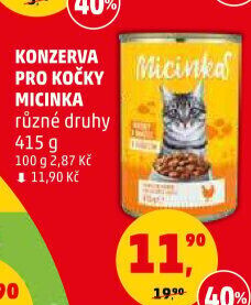 Konzerva pro kočky Micinka