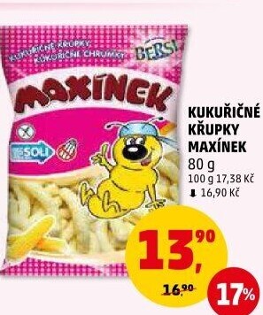 Křupky kukuřičné Maxínek Bersi