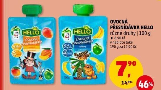 Ovocná kapsička Hello