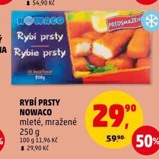 Rybí prsty předsmažené mražené Nowaco