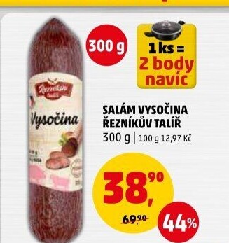 Salám Vysočina Řezníkův talíř