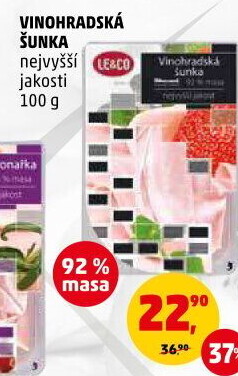 Šunka vinohradská nejvyšší jakosti LE&amp