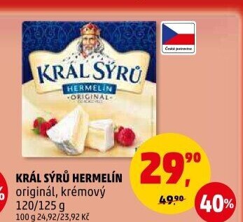 Sýr Hermelín Král sýrů