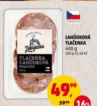 Tlačenka lahůdková Dobrá česká Zabijačka