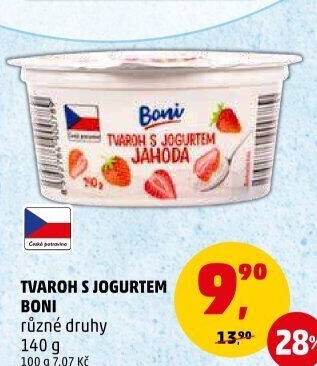 Tvaroh s jogurtem Boni