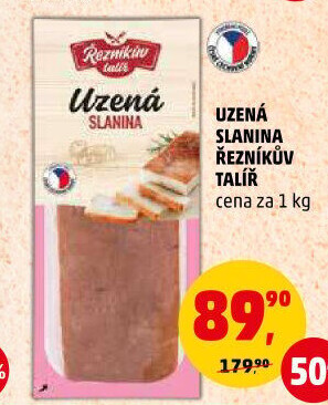 Uzená slanina Řezníkův talíř
