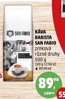 Zrnková káva Barista San Fabio