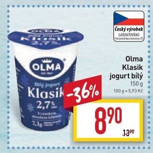 Bílý jogurt Klasik Olma