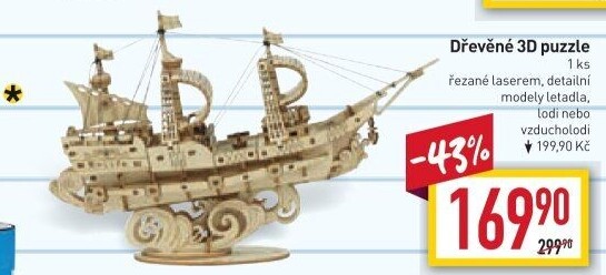 Dřevěné puzzle 3D