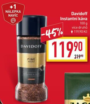 Instantní kávy Davidoff