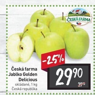 Jablka Golden Delicious Česká Farma