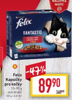 Kapsičky pro kočky Felix Purina