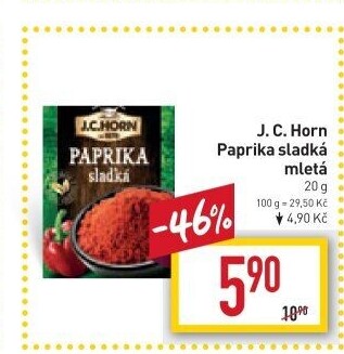 Koření Paprika sladká mletá J.C. Horn