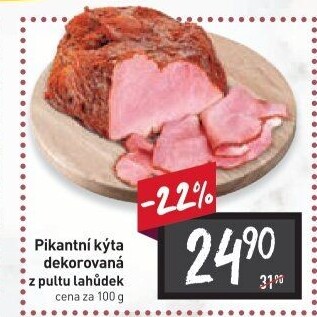 Kýta dekorovaná pikantní