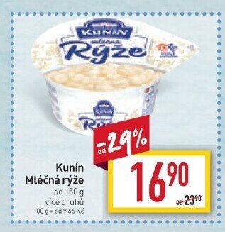 Mléčná rýže Kunín