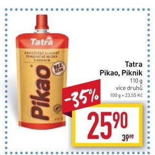 Mléko kondenzované Pikao Tatra - kapsička