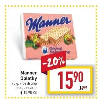 Oplatky Manner