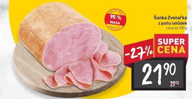 Šunka Zvonařka nejvyšší jakosti