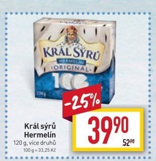 Sýr Hermelín Král sýrů