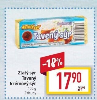 Sýr tavený Zlatý sýr Milkpol