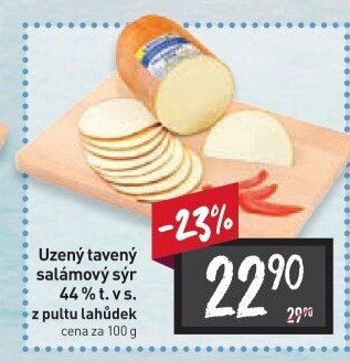Sýr uzený salámový 44% Jihočeský Madeta