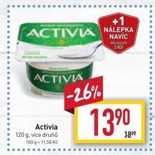 Bílý jogurt Activia Danone