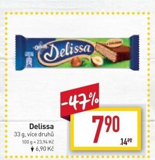 Oplatky celomáčené Delissa Orion