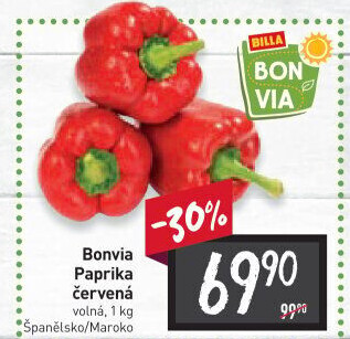 Paprika červená Billa Bonvia