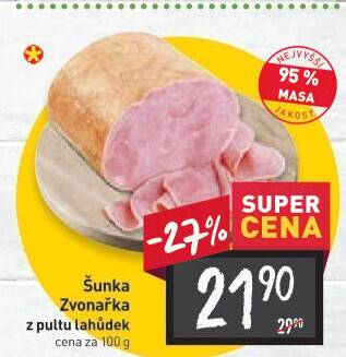 Šunka Zvonařka nejvyšší jakosti