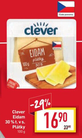 Sýr Eidam 30% Clever