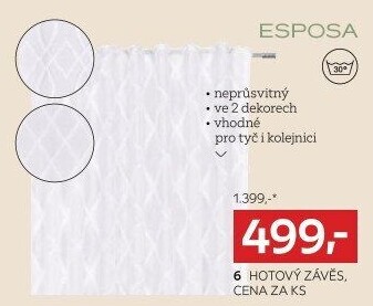 HOTOVÝ ZÁVĚS