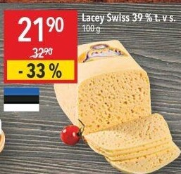 Sýr Lacey Swiss