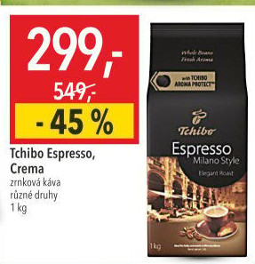 Zrnková káva Tchibo Espresso Milano style