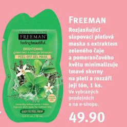 Maska pleťová slupovací Freeman
