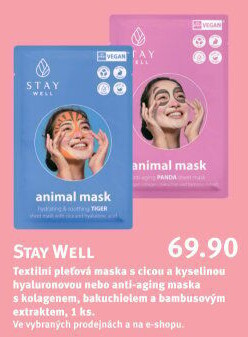 Textilní pleťová maska Stay Well
