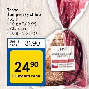 Chléb Šumperský Tesco