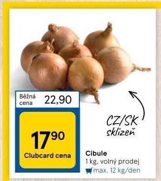 Cibule kuchyňská žlutá