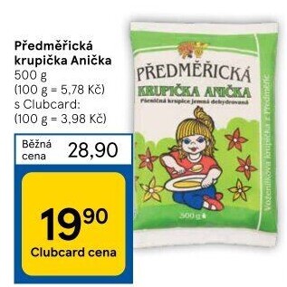 Dětská předměřická krupička Anička Mlýny J. Voženílek