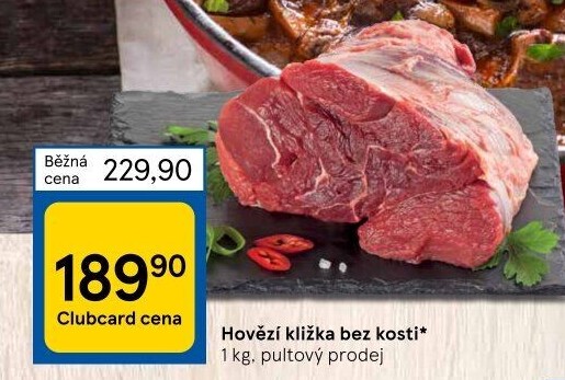 Hovězí přední bez kosti - kližka