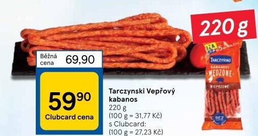 Kabanos vepřový Tarczyński
