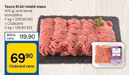 Krůtí mleté maso Tesco