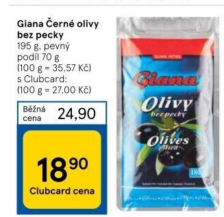 Olivy černé Giana