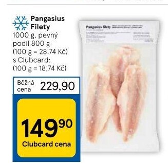 Pangasius filety mražený